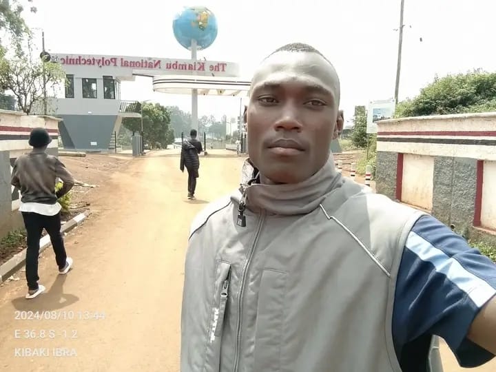 Kibaki Ibrahim James at Kiambu National Polytechnic in 2024